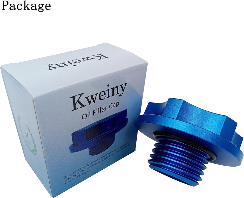 kweiny Engine Oil Filler Cap Aluminum Compatible with Ford Lincoln Mercury 1993-2010 Some Models - Image 2